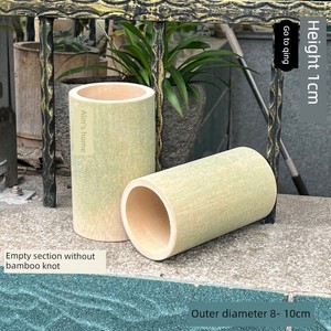 Natural Bamboo Tubes Without Knots, Unpeeled, Polished, and Made from Green Bamboo, Without Paint, Oil, Wax, or Preserva