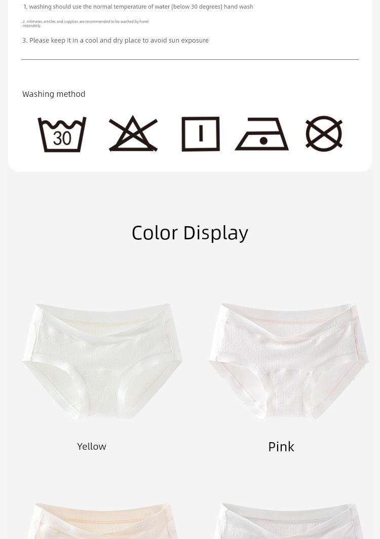 Ying's Maternity Underwear, Autumn Style, Antibacterial Cotton, Suitable for Early, Mid, and Late Pregnancy, Seamless Low-Waist V-Shaped Belly Support — 19