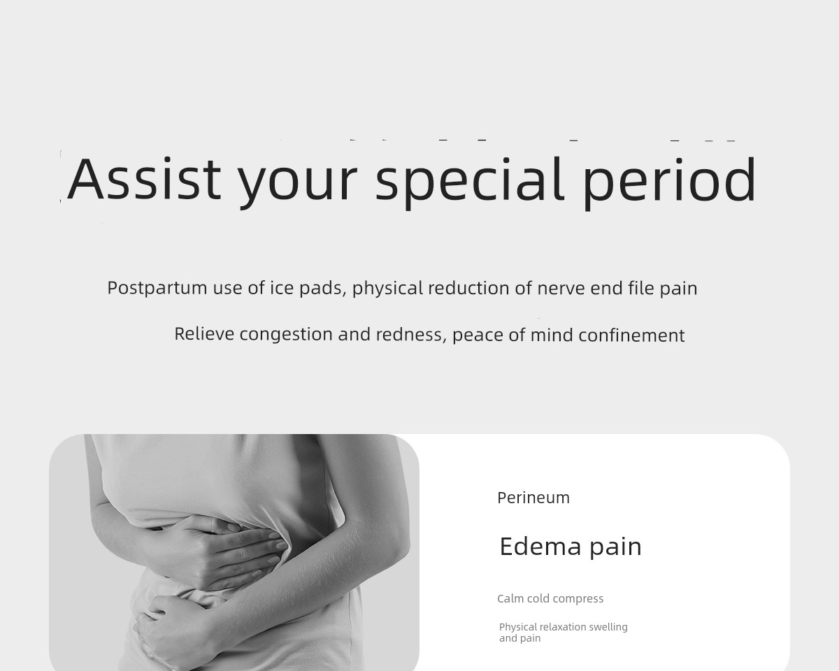 SCOORNEST Cold Compress Maternal Perineum Cold Compress Pad Postpartum Only Sanitary Napkin Pregnant Women Cesarean Delivery Ice Compress Ice Pad — 4