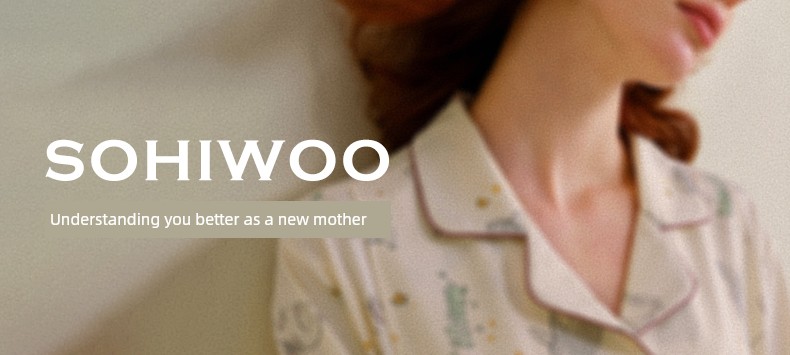 Sohiwoo Postpartum Clothing Autumn and Winter Style Pure Cotton Sweat-Absorbent Pajamas for Pregnant Women Special Postpartum Nursing Home Clothes — 2