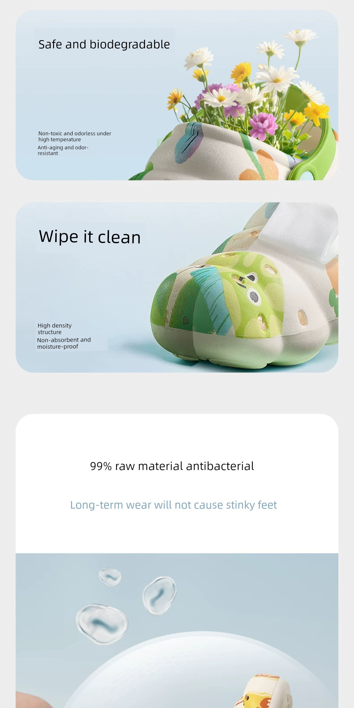 Babycare Winter Fleece-lined Home Children's Hole Shoes — 4