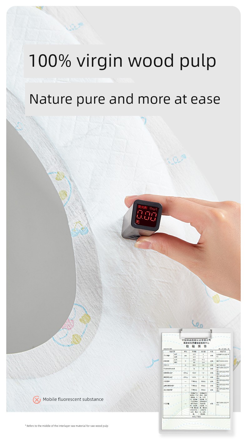 October Crystal Disposable Waterproof Toilet Seat Cover for Pregnant Women, Travel Portable Hotel Toilet Non-Woven Fabric Seat Pad Paper — 8