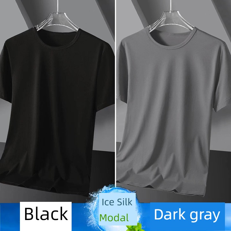 modal  man Big size Short sleeve Undershirt T-shirt