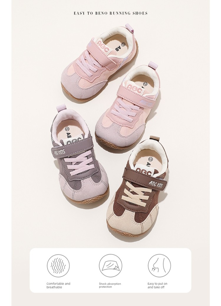 Abckids Girls' Super Stylish Shoes Children's Sneakers 2026 New Autumn Student Running Shoes with Soft Soles — 2
