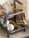 Kitchen storage rack, dish storage rack, household multi-function bowl rack, chopstick box, cupboard, narrow small bowl and dish drain rack