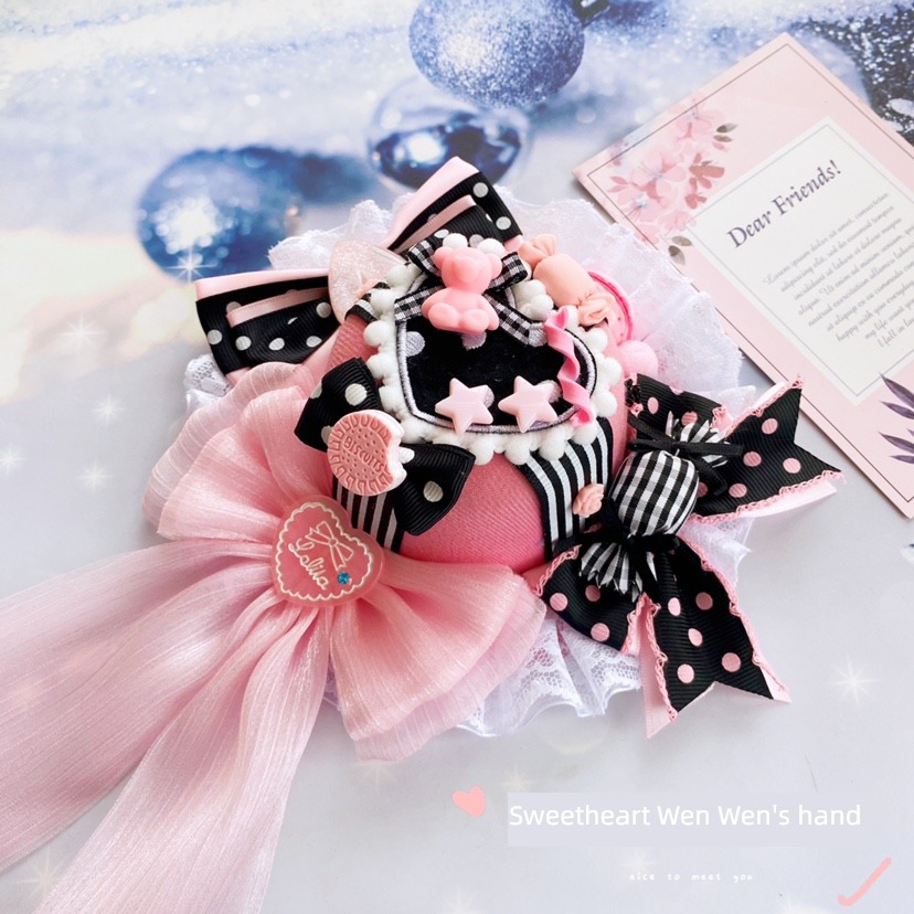 lolita original Small hat Side clip girly girl Hair accessories