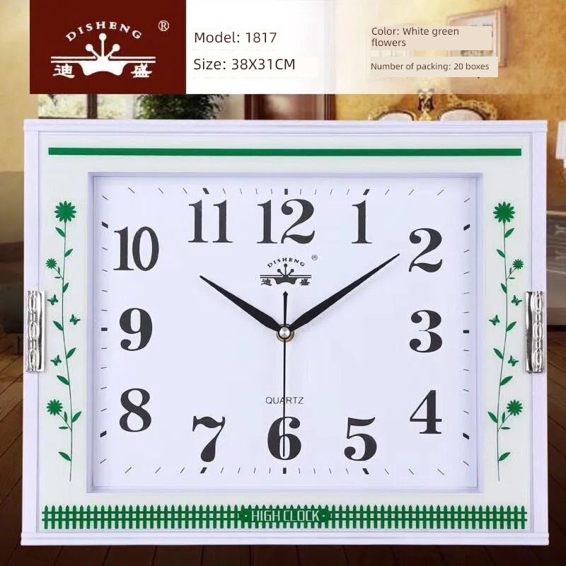 square a living room bedroom Simplicity Chinese style Electronic clock
