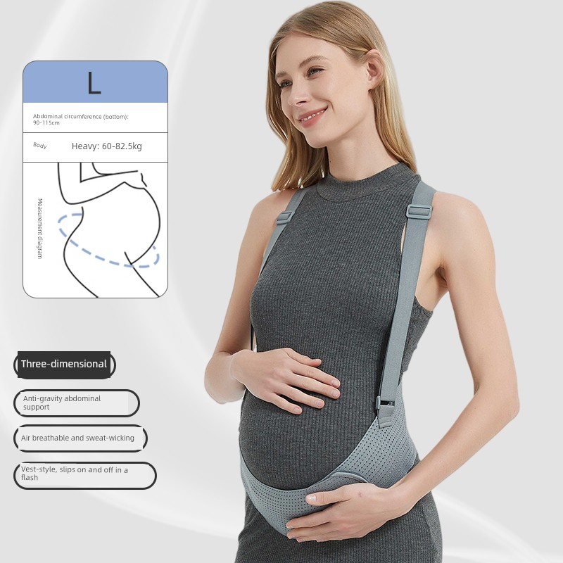 Shidali Belly Support Belt for Pregnant Women, Multifunctional Breathable Simple Invisible Belly Support Belt for Late Pregnancy — 5