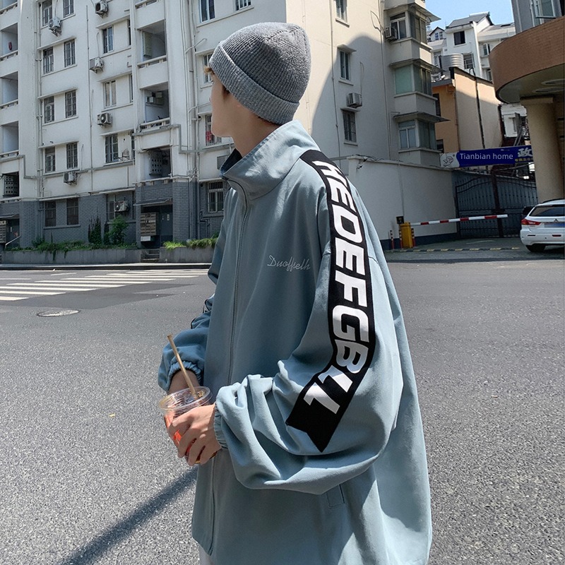 man trend leisure time pizex Hot money spring and autumn loose coat