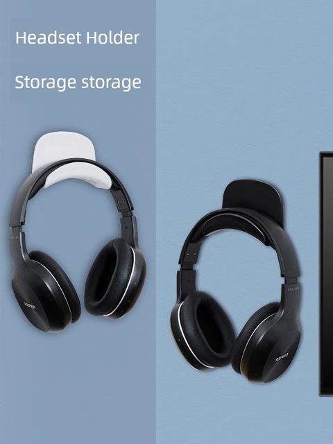 Headphone storage artifact bag without punching hook dormitory door back hang bag bracket wall-mounted sticky hook without marks