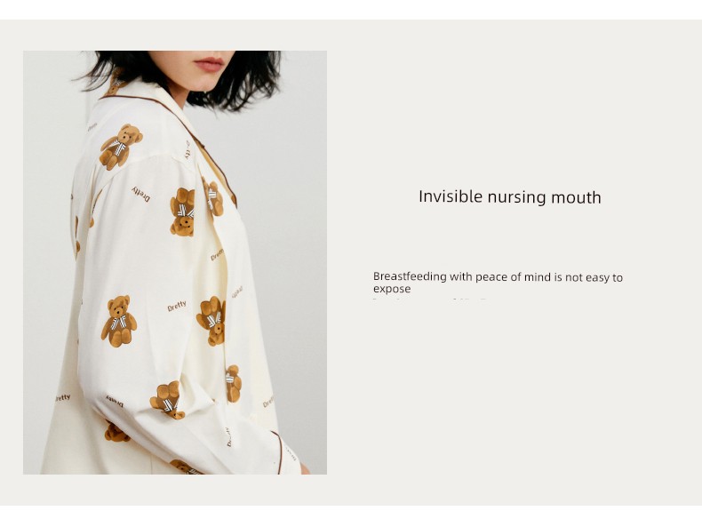 Sohiwoo Postpartum Clothing Autumn and Winter Style Pure Cotton Sweat-Absorbent Pajamas for Pregnant Women Special Postpartum Nursing Home Clothes — 45