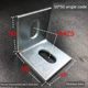 Galvanized angle code L-shaped 90-degree right angle larger and thickened angle steel angle iron curtain wall dry hanging connector 50*50*5 Haonan