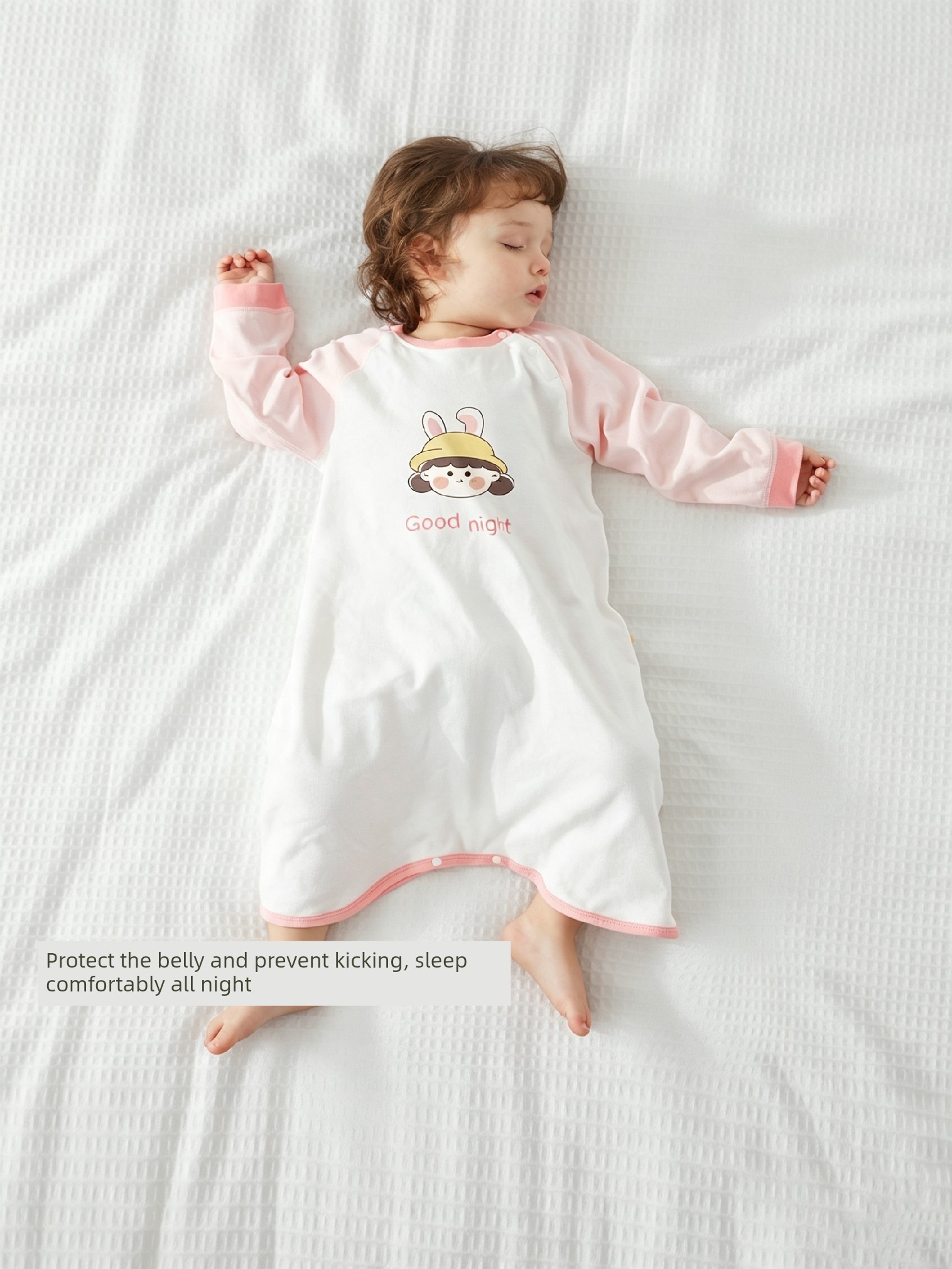 Spring and Autumn Baby Anti-Kick Quilt Homewear Air Conditioning Room Clothing Nightgown — 2