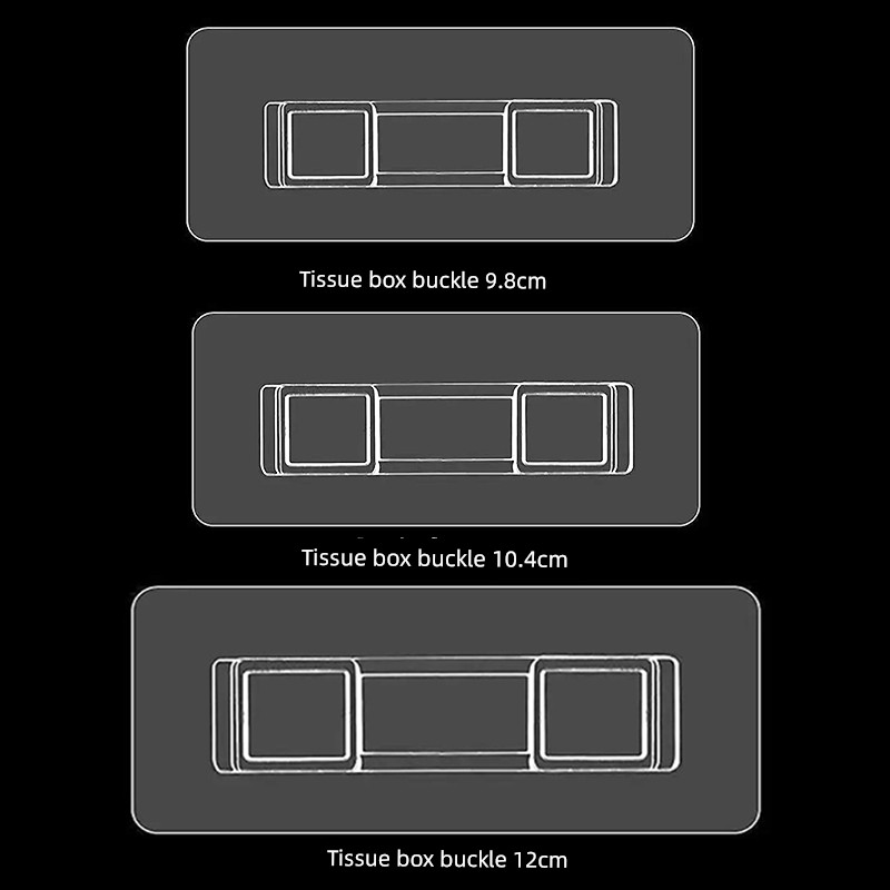 Tissue Box Hook Bathroom Punch-free Viscose Waterproof Paper Extraction Roll Paper Box Seamless Strong Adhesive Patch Storage Rack