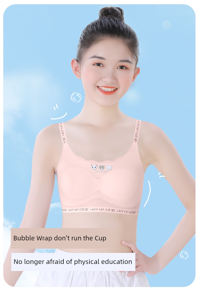 Girls' Underwear Developmental Primary School Student Youth Girl Junior High School Student Vest 12 Years Old Sling Children's Tube Top Young Adult — 4