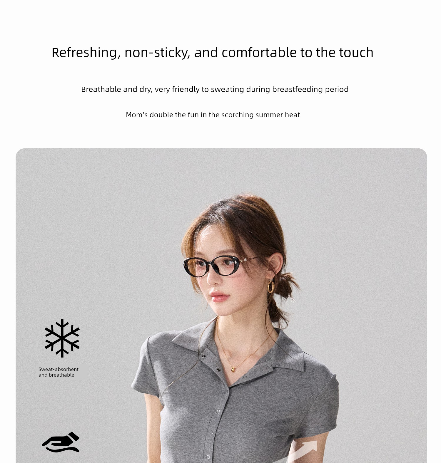 Breastfeeding Short-Sleeve T-Shirt Top Maternity Wear Lenzing Tencel Modal Nursing Half-Sleeve Summer Thin Style Trendy Mom Outerwear — 6