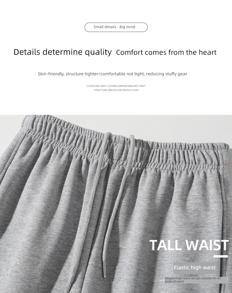 grey Autumn and winter easy keep warm thickening Sports pants