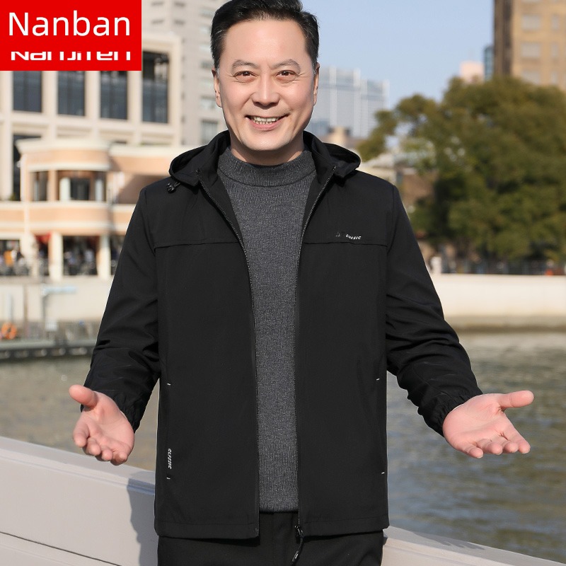 NGGGN spring and autumn Middle aged and elderly leisure time business affairs Jacket