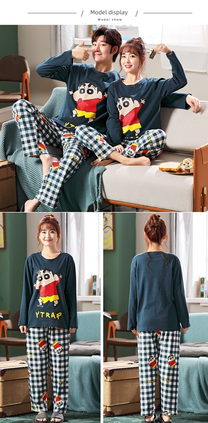 300 Jin men's wear lovers All cotton the fat pajamas