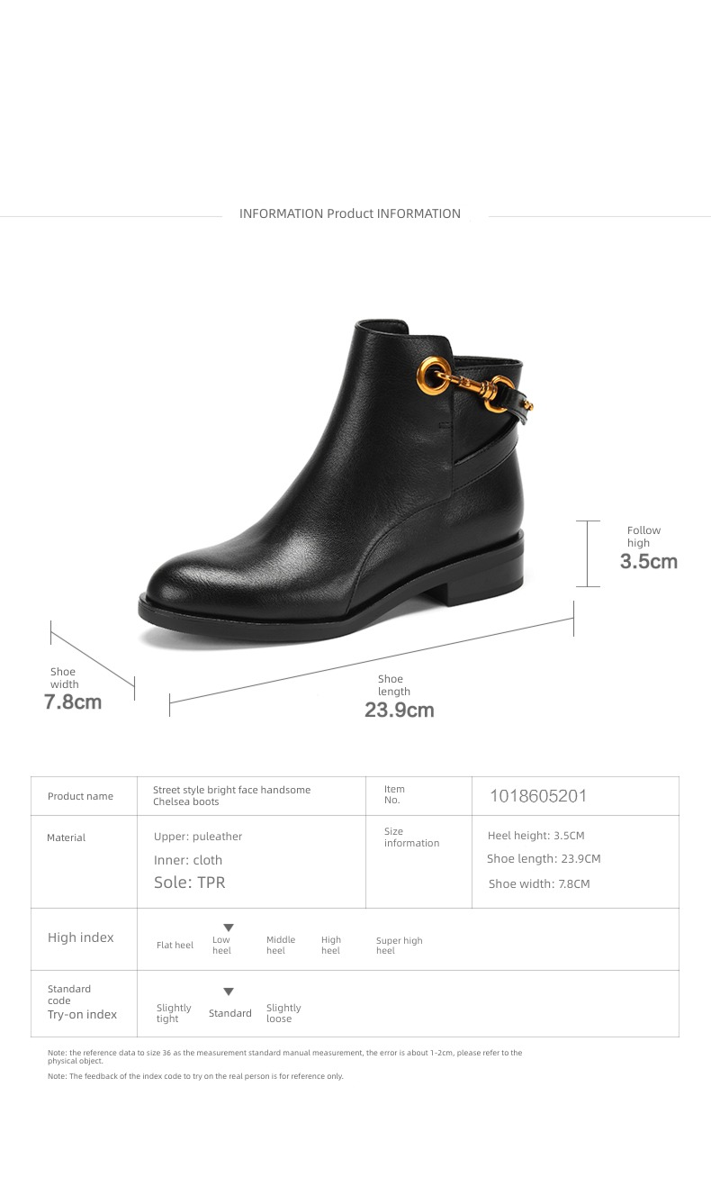 Daphne Spring, autumn and winter new pattern Flat bottom leisure time Short boots