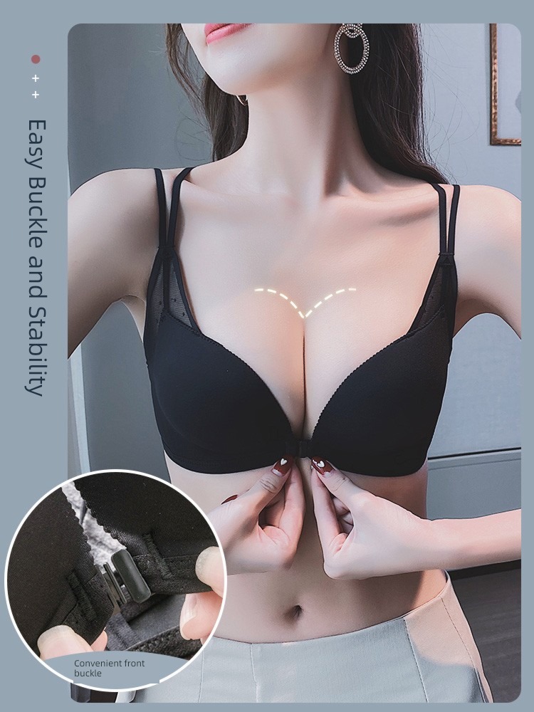 Japan Front buckle Gather together Wireless  Upper support sexy Bras