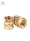 Injection molded hot melt copper nut M2M3 through hole knurled nut earth-eight-shaped embedded copper insert copper flower mother M4M5M6M8