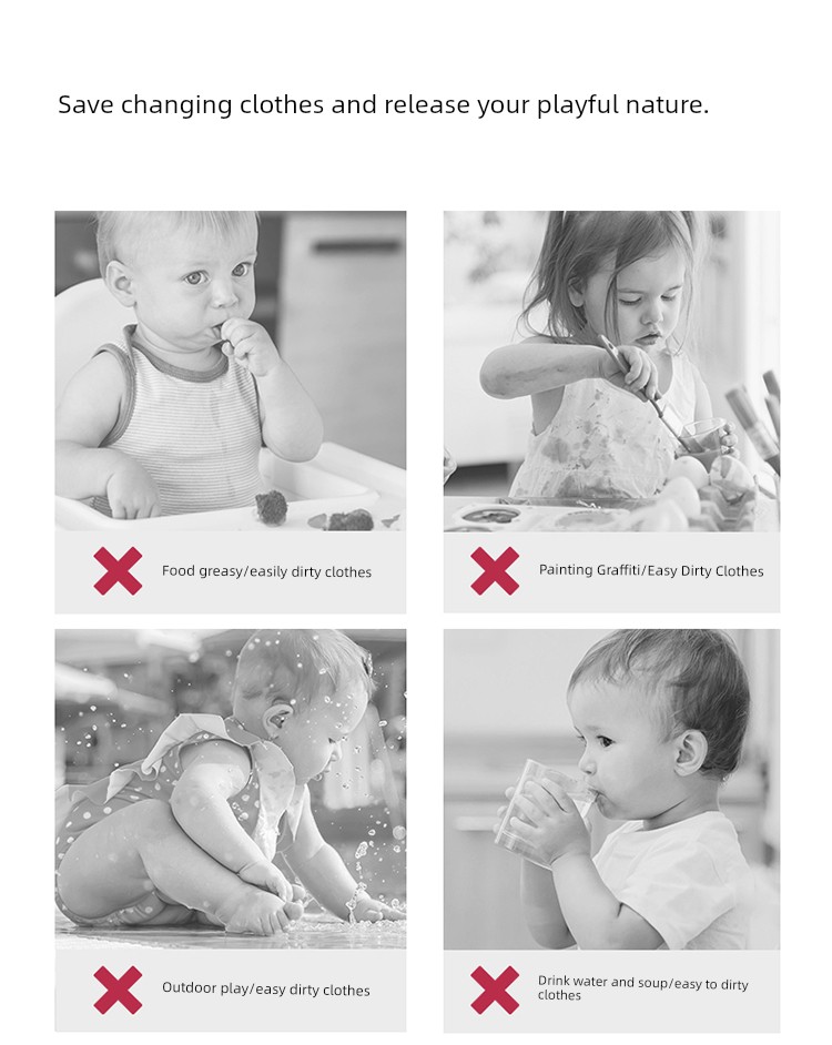 Babies' Baby Food Supplement Sleeveless Summer Eating Bib — 4