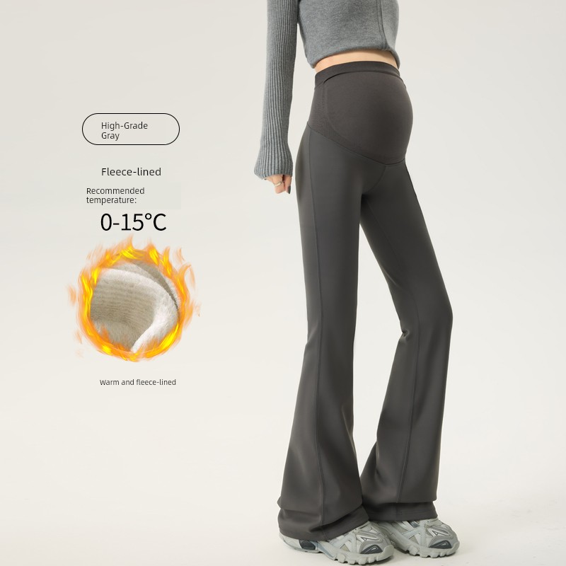 Maternity Pants for Outdoor Wear, Spring and Autumn Style, Slightly Flared, Suitable for Pregnant Women, Do Not Squeeze the Belly, Do Not Slip Down, for — 3
