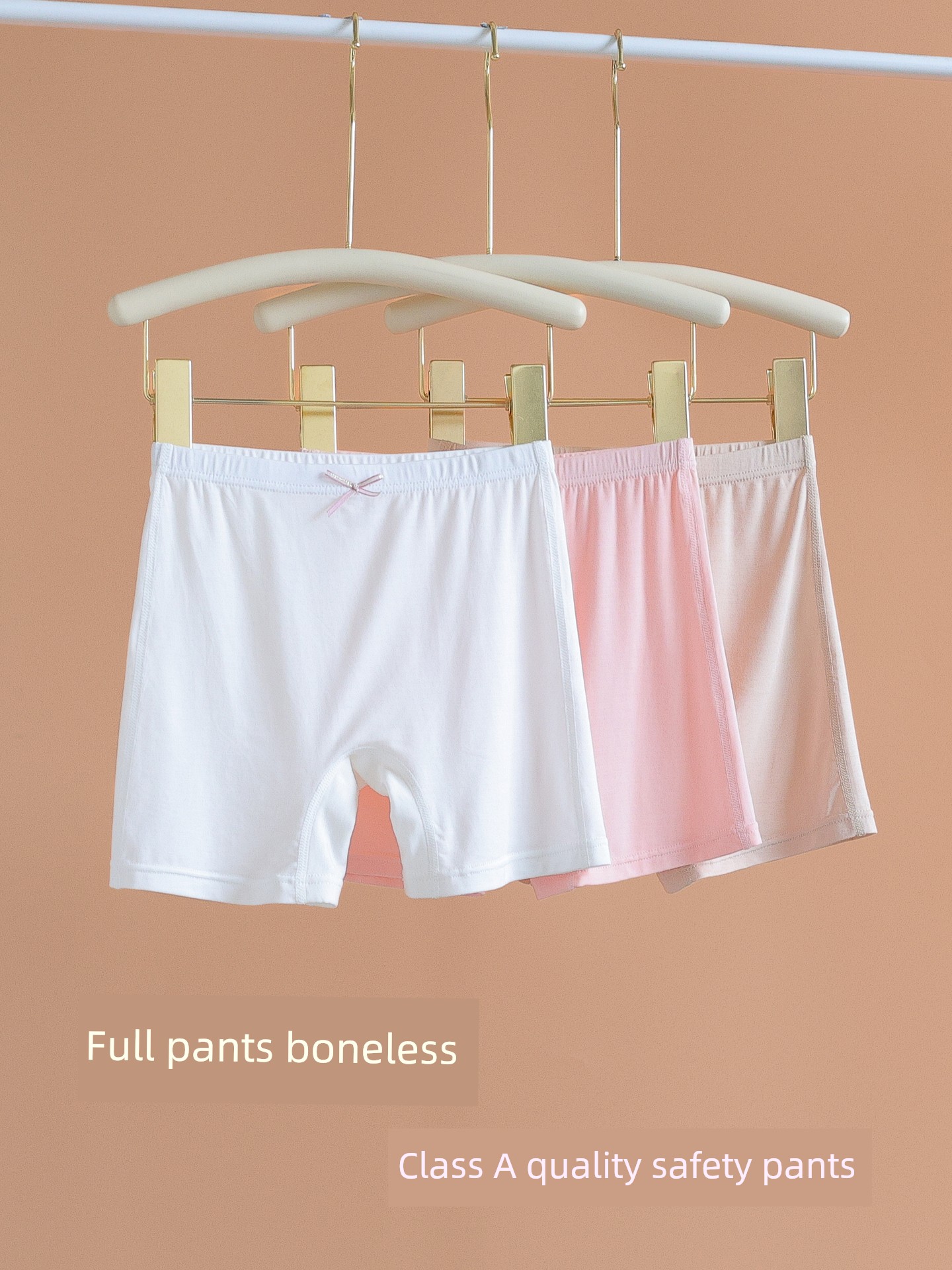 Girl Safety Panties Two-in-One Summer Modal Thin Boneless Short Shorts Kids Safety Pants Youth — 1