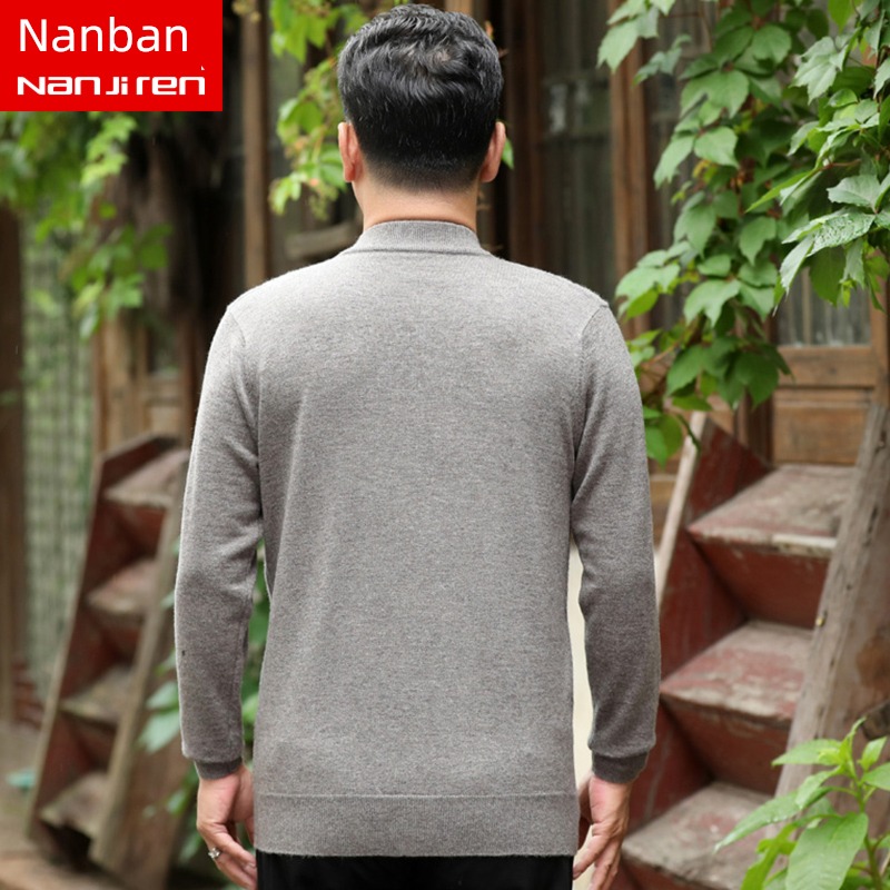 NGGGN Round neck keep warm thickening winter clothes pure cardigan