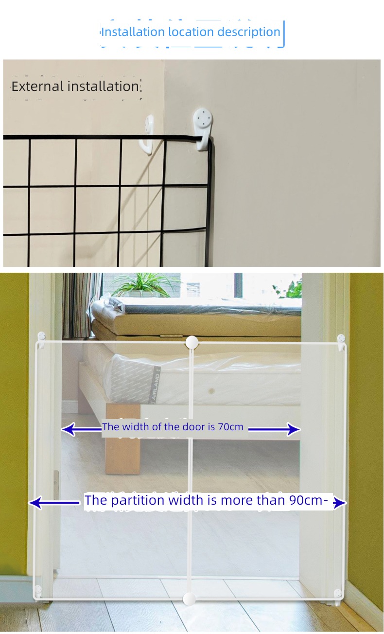 Pets Expansion Baffle Cat artifact  Gate railing