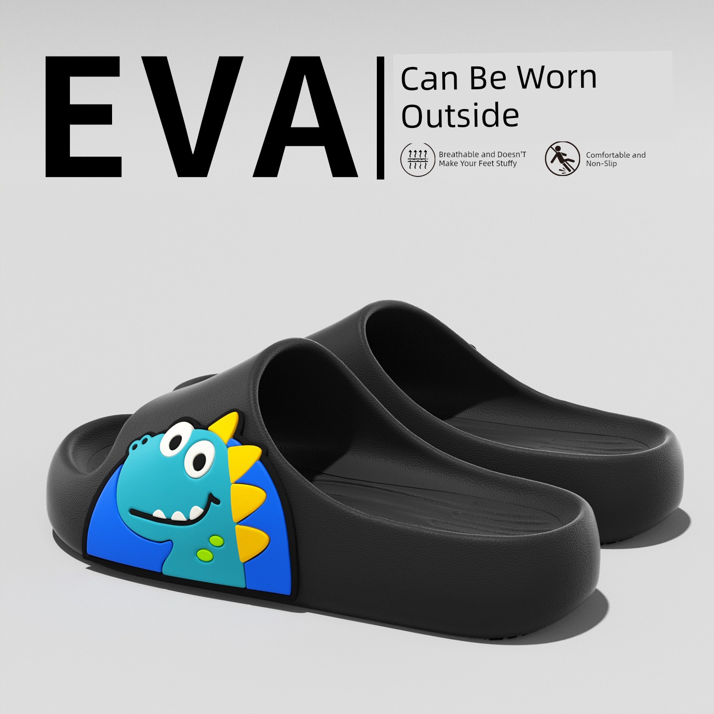 Summer Household Bathroom Bath Outwear Kids Slippers — 4