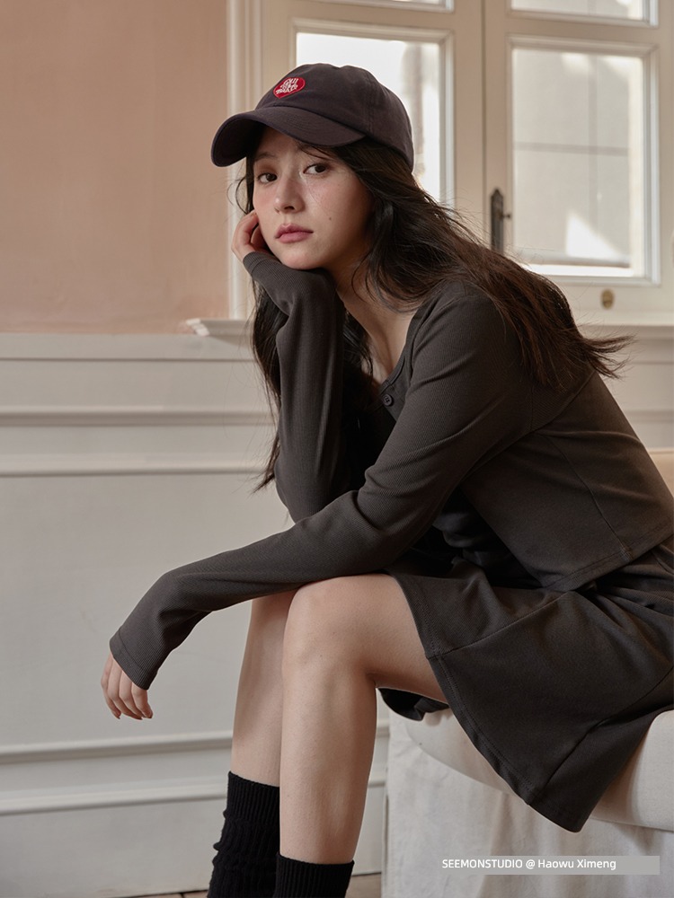 Evening Meng Sense of design French Wear camisole Dress