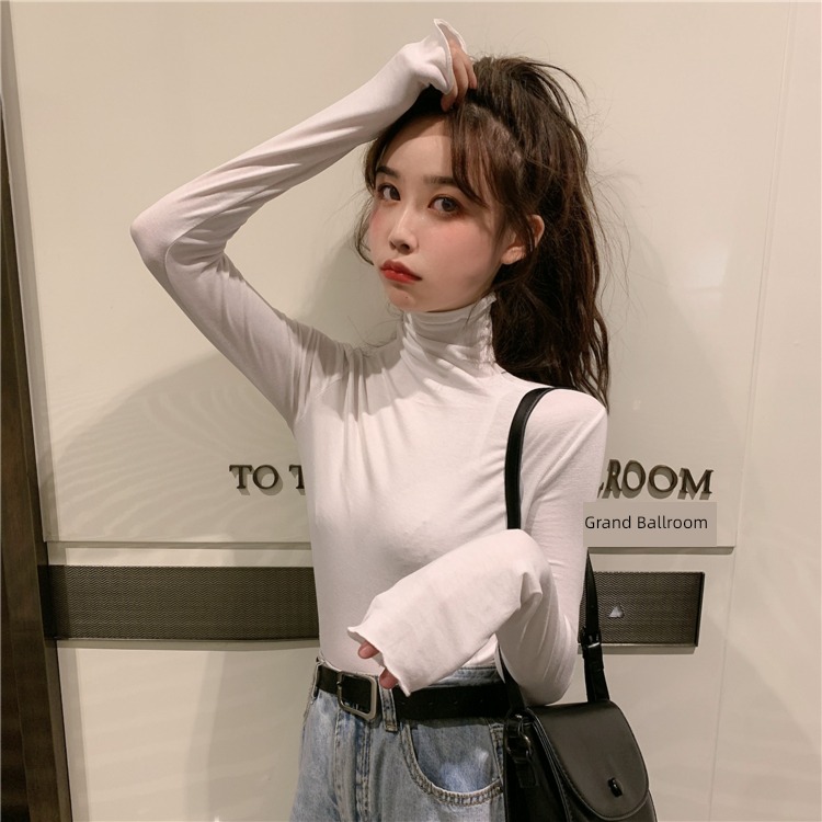 Autumn and winter Thin money Undershirt Long sleeve T-shirt Versatile jacket