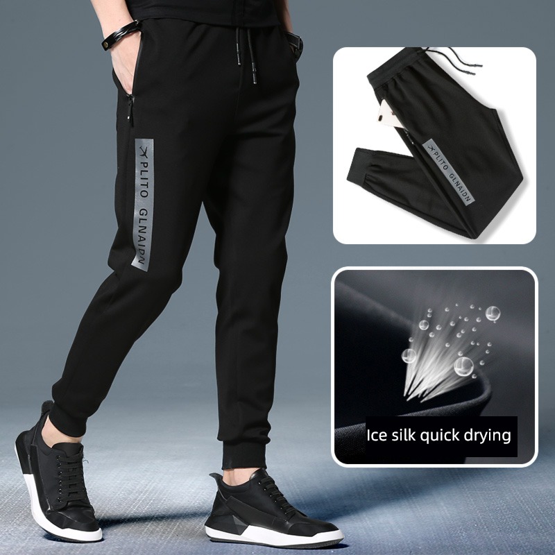 Spring and Autumn trend Korean leisure schoolboy motion trousers