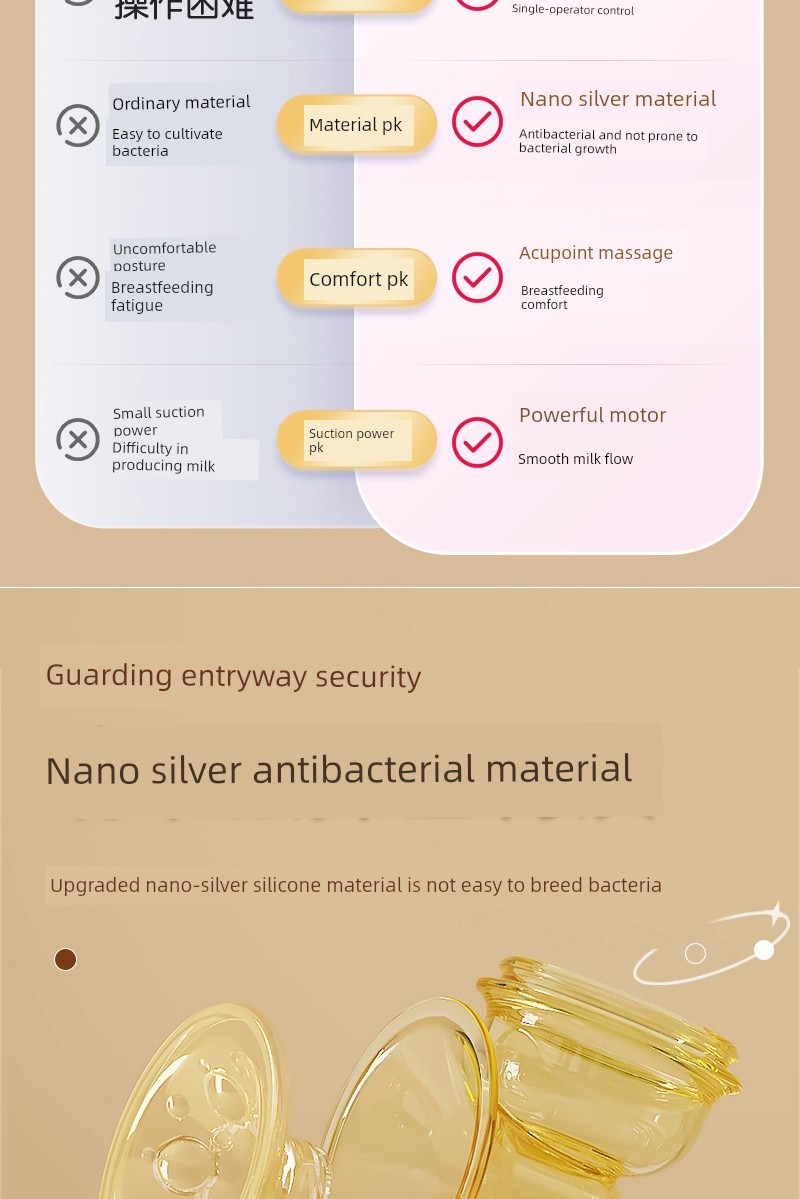 [Same Style with TikTok] Cloth Bichon Electric Breast Pump Breast Milk Smart Massage Portable Integrated Mute Milking — 22
