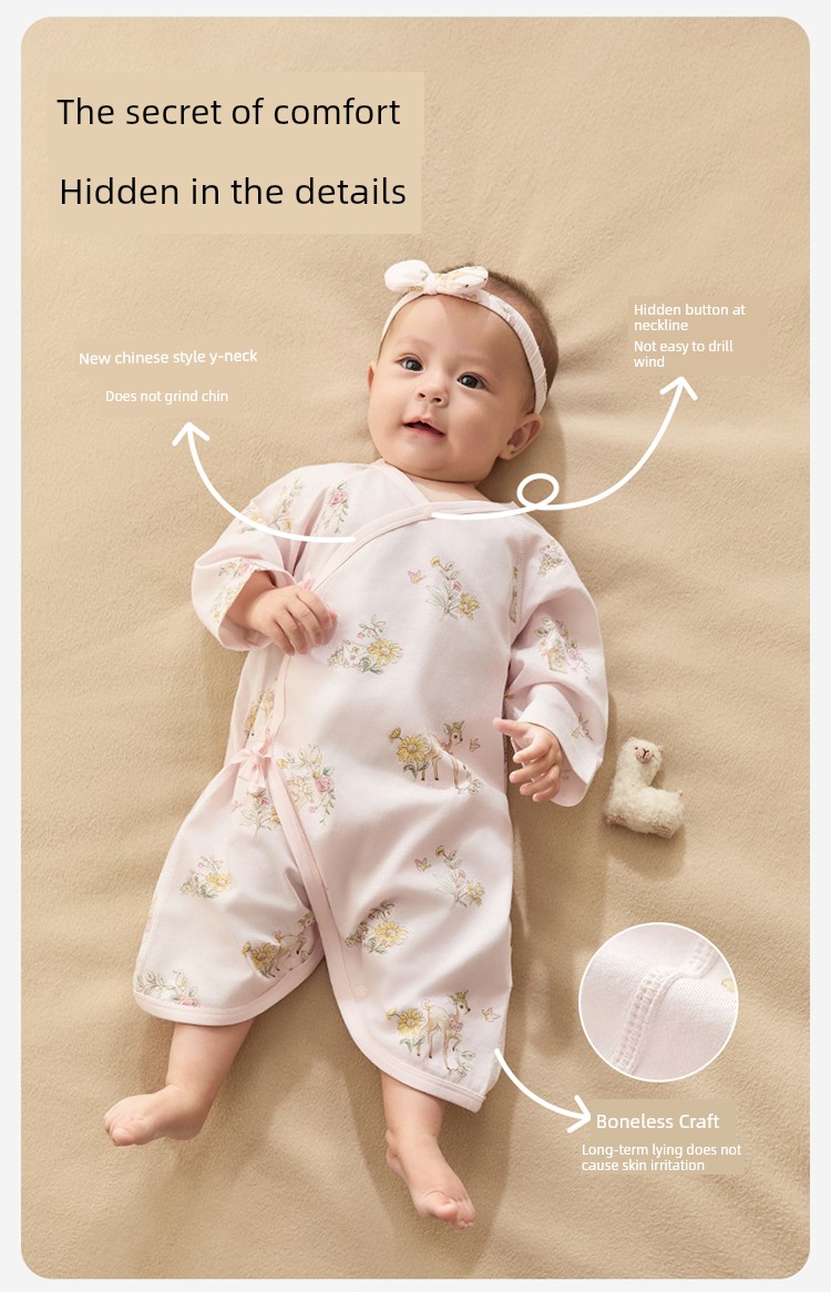 Purcotton Double-Layer Gauze Spring & Fall Winter Rompers — 25