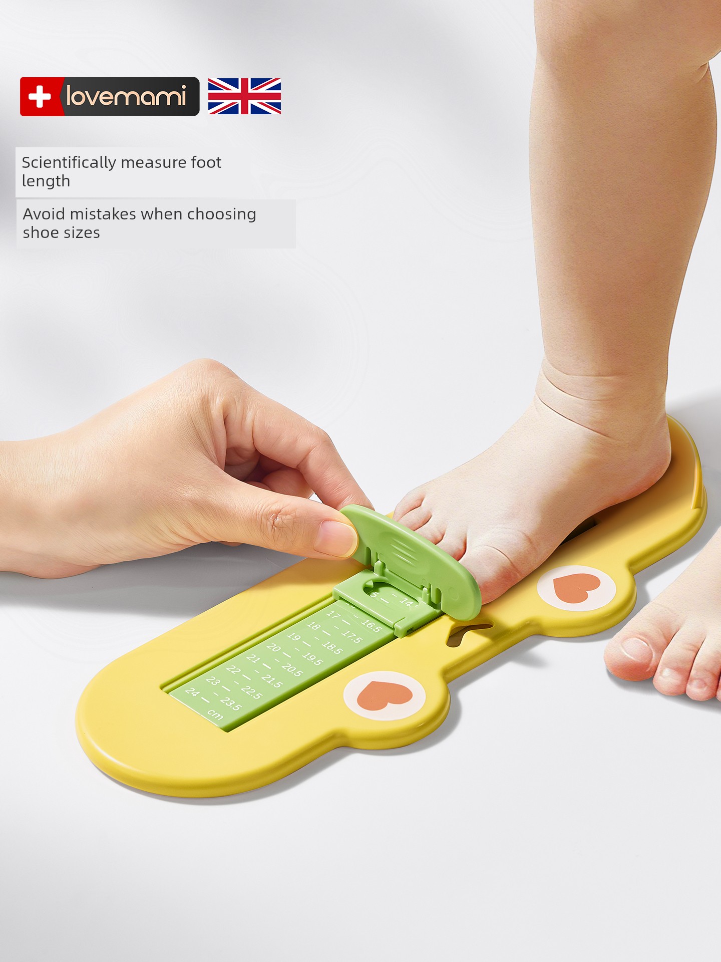 Baby Foot Measurer, Children's Measuring Instrument, Accurate Home Use Foot Length and Shoe Insole Length Measuring Ruler, Baby Measuring Tool, Child Shoe Buying Tool
