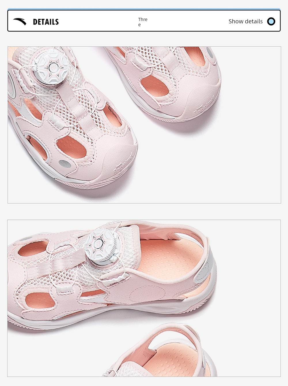 Anta Children's Jellyfish Water Trail Sandals 2026 Summer Boys' Non-Slip Baby Beach Shoes Sports Sandals — 30