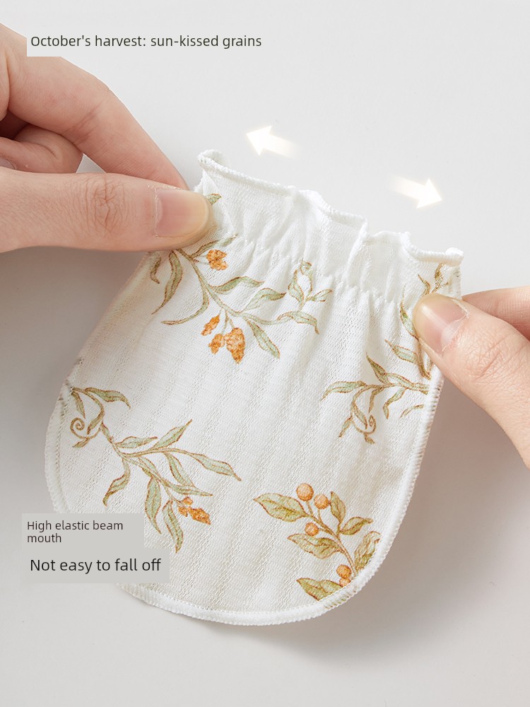 October Crystal Sunshine Baby Gloves Anti-Scratch Newborn Teething Gloves Breathable All-Season Protective Gloves for Babies — 3