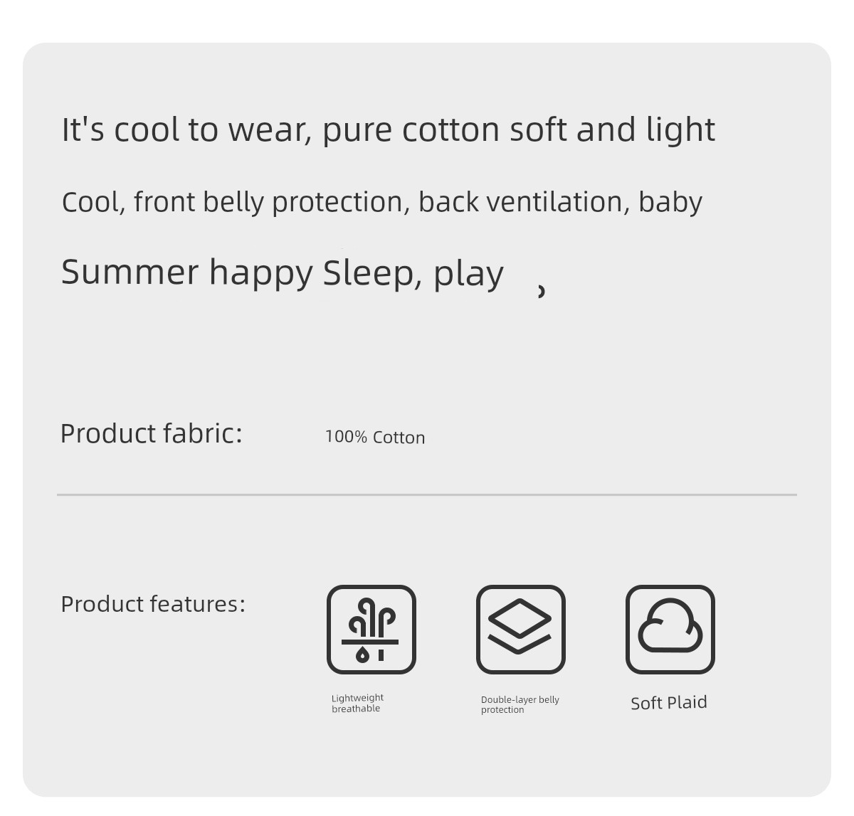 Baby Baby Thin Newborn Breathable Summer Clothing Onesie — 5