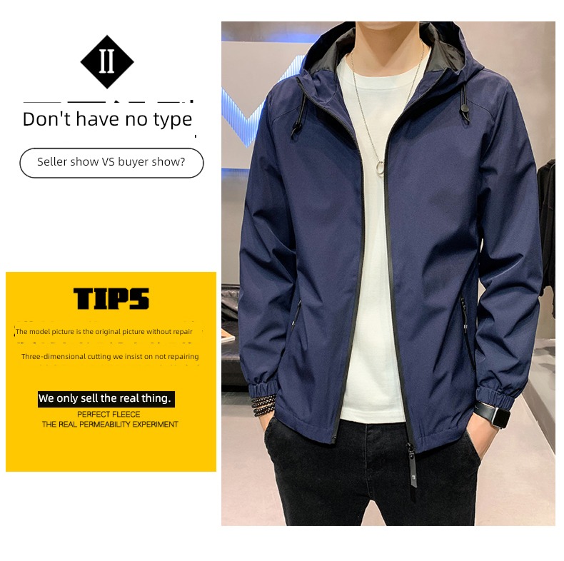 Chaopai Plush thickening winter Autumn clothes Hooded loose coat