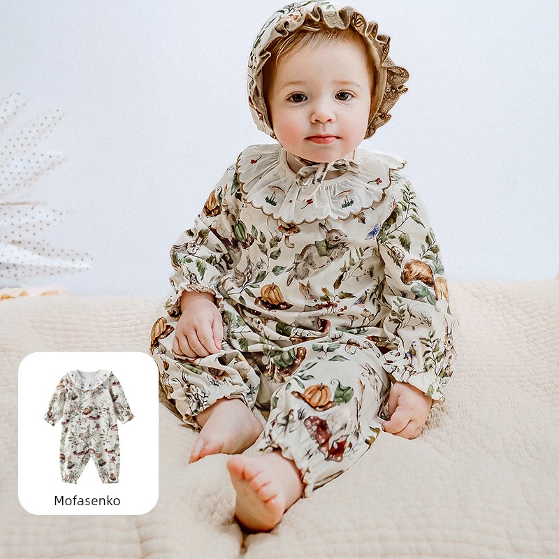 Qianxi Avocado Pure Cotton Autumn and Winter Baby Jumpsuit — 3