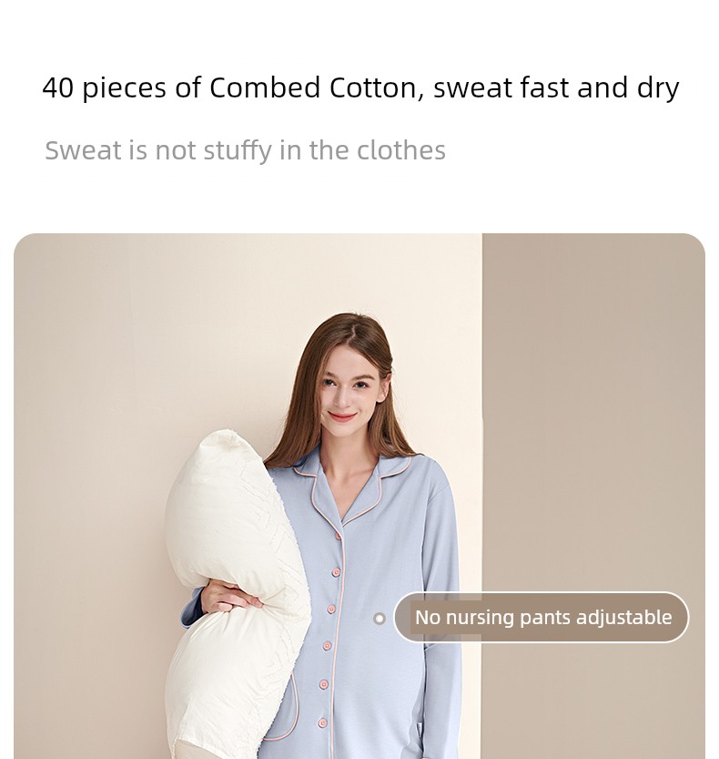 Yatmao Cotton Autumn and Winter Maternity Home Wear — 3