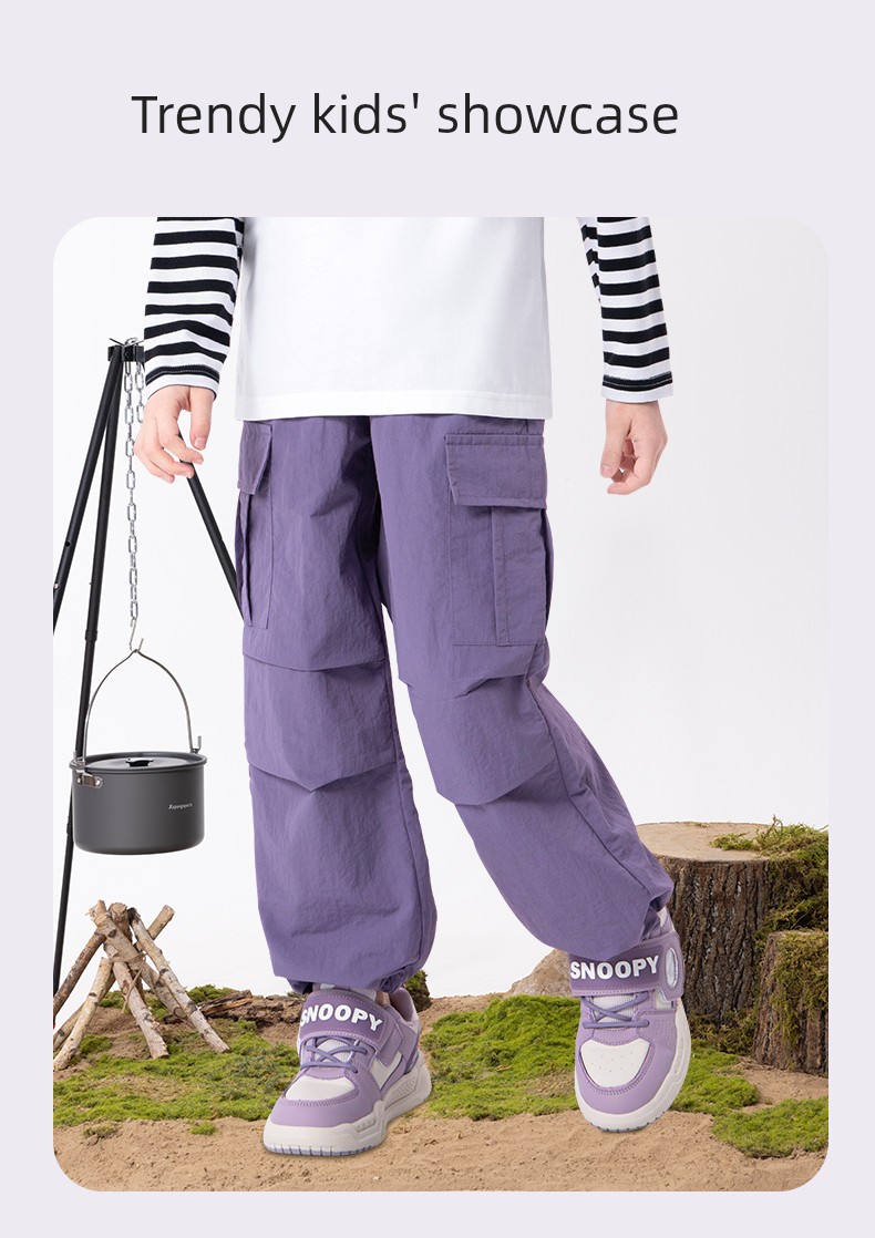 Sports Jeanswest Girls' Pants 2026 New Style Outdoor Workwear Pants Children's Long Pants Spring and Autumn Thin Style for Big Girls — 18