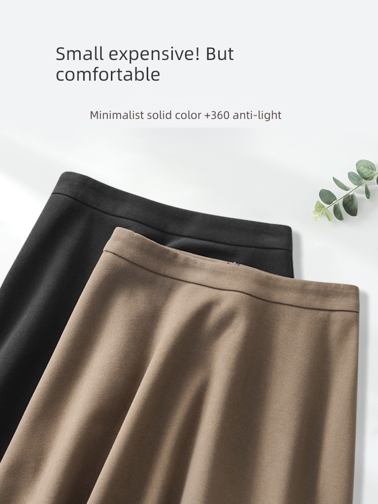 Wool Autumn and winter thickening High waist Medium and long term skirt