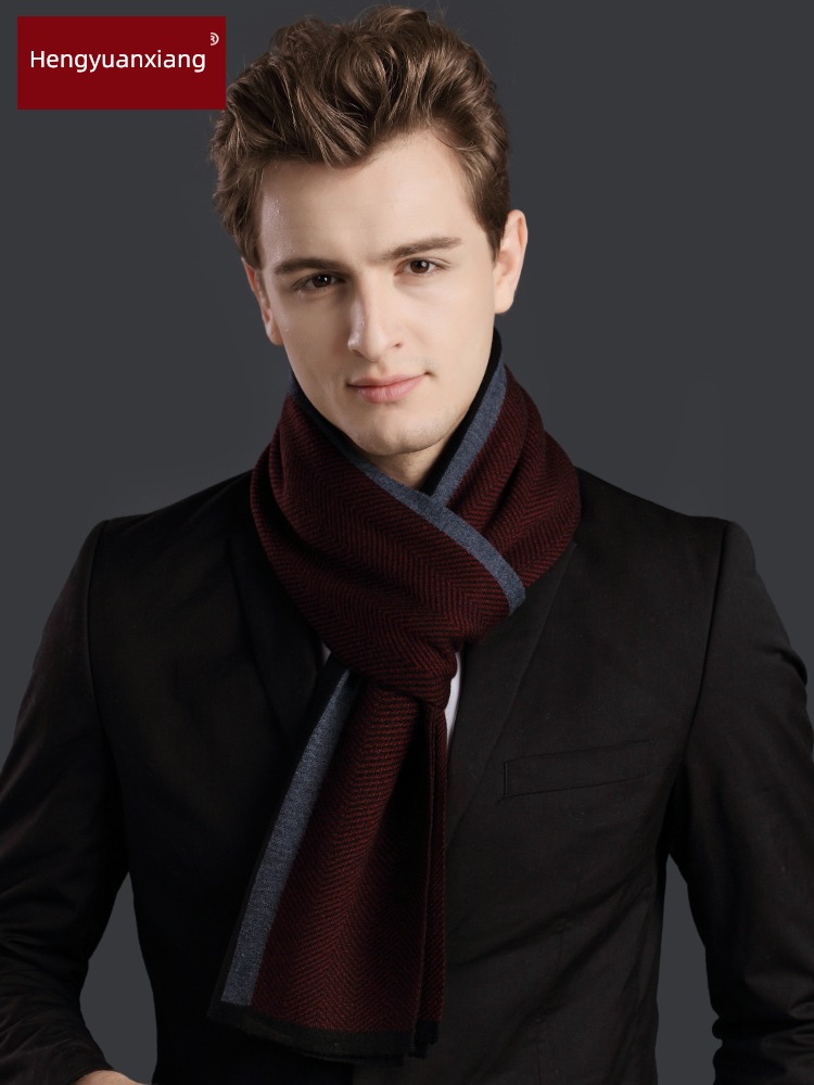 hyz  wool man Autumn and winter business affairs scarf