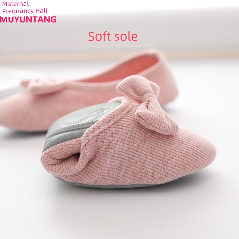 Autumn and Winter Indoor Pure Cotton Maternity Confinement Shoes — 3