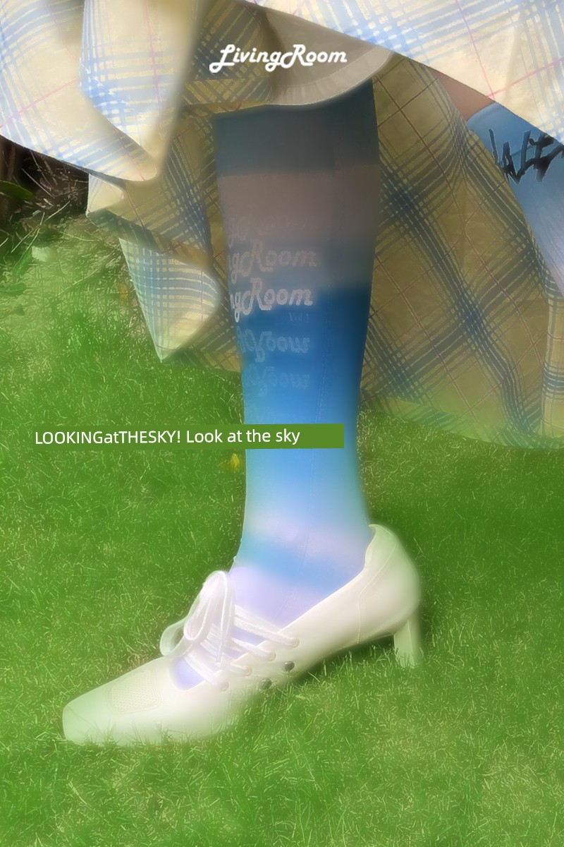 Velvet Gradient Dynamic Girl Tube Socks Velvet Gradient Dynamic Girl Tube Socks