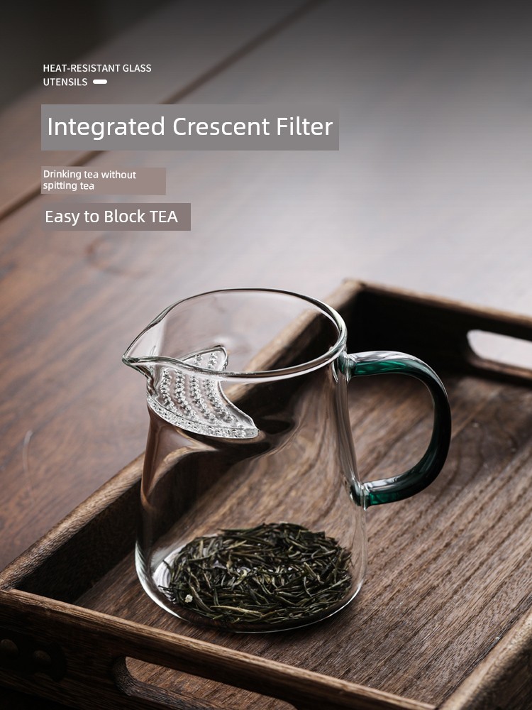 Crescent Integrated Green Tea Special Fair Mug Kung Fu Glass